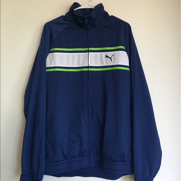 Puma Other - Blue & Green Puma Track Jacket